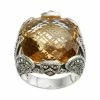 Lavish By TJM Sterling Silver Champagne Quartz & Marcasite Ring -Lavish by TJM Shop unnamed file 119