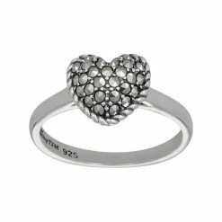 Lavish By TJM Sterling Silver Heart Ring