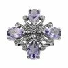 Lavish By TJM Sterling Silver Amethyst Flower Ring -Lavish by TJM Shop unnamed file 157