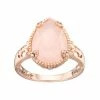 Lavish By TJM 18k Rose Gold Over Silver Rose Quartz & Marcasite Teardrop Ring -Lavish by TJM Shop unnamed file 167