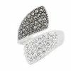 Lavish By TJM Sterling Silver Crystal & Marcasite Bypass Ring -Lavish by TJM Shop unnamed file 178