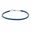 Lavish By TJM Blue Braided Leather Cord Bracelet