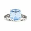 Lavish By TJM Sterling Silver Blue Lab-Created Quartz & Marcasite Statement Ring -Lavish by TJM Shop unnamed file 192