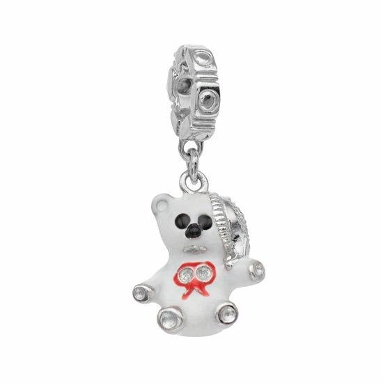 Lavish By TJM Sterling Silver Cubic Zirconia Tiny Bear Charm 3 Lavish By TJM Sterling Silver Cubic Zirconia Tiny Bear Charm