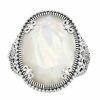 Lavish By TJM Sterling Silver Oval Mother-of-Pearl & Marcasite Cocktail Ring -Lavish by TJM Shop unnamed file 2