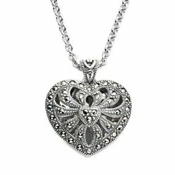 Lavish By TJM Sterling Silver Openwork Heart Locket