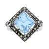 Lavish By TJM Sterling Silver Blue Quartz & Marcasite Ring -Lavish by TJM Shop unnamed file 240