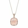 Lavish By TJM 18k Rose Gold Over Silver Rose Quartz Pendant -Lavish by TJM Shop unnamed file 242
