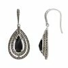 Lavish By TJM Sterling Silver Black Onyx & Marcasite Earrings -Lavish by TJM Shop unnamed file 257