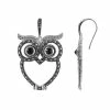 Lavish By TJM Sterling Silver Black Onyx, Crystal & Marcasite Owl Earrings 2 Lavish By TJM Sterling Silver Black Onyx, Crystal & Marcasite Owl Earrings -Lavish by TJM Shop unnamed file 261
