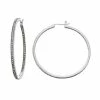 Lavish By TJM Sterling Silver White Topaz & Marcasite Hoop Earrings -Lavish by TJM Shop unnamed file 266