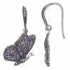Lavish By TJM Sterling Silver Purple Cubic Zirconia & Marcasite Butterfly Earrings 2 Lavish By TJM Sterling Silver Purple Cubic Zirconia & Marcasite Butterfly Earrings -Lavish by TJM Shop unnamed file 29