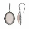 Lavish By TJM Sterling Silver Pink Chalcedony Halo Drop Earrings -Lavish by TJM Shop unnamed file 290