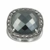 Lavish By TJM Sterling Silver Hematite Square Ring -Lavish by TJM Shop unnamed file 313