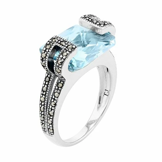 Lavish By TJM Sterling Silver Sky Blue Topaz Ring 4 Lavish By TJM Sterling Silver Sky Blue Topaz Ring - Image 2