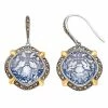 Lavish By TJM Gold Flash Plated Sterling Silver Blue Synthetic Quartz Earrings -Lavish by TJM Shop unnamed file 338
