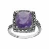 Lavish By TJM Sterling Silver Amethyst Halo Ring -Lavish by TJM Shop unnamed file 406