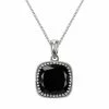 Lavish By TJM Sterling Silver Black Onyx Pendant -Lavish by TJM Shop unnamed file 74