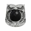 Lavish By TJM Sterling Silver Onyx & Crystal Owl Ring -Lavish by TJM Shop unnamed file 96