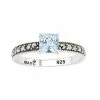 Lavish By TJM Sterling Silver Cushion Cut Sky Blue Topaz & Marcasite Ring -Lavish by TJM Shop unnamed file 98